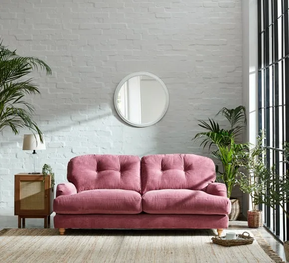 Martha Vintage Soft Chenille 3 Seater Sofa 3