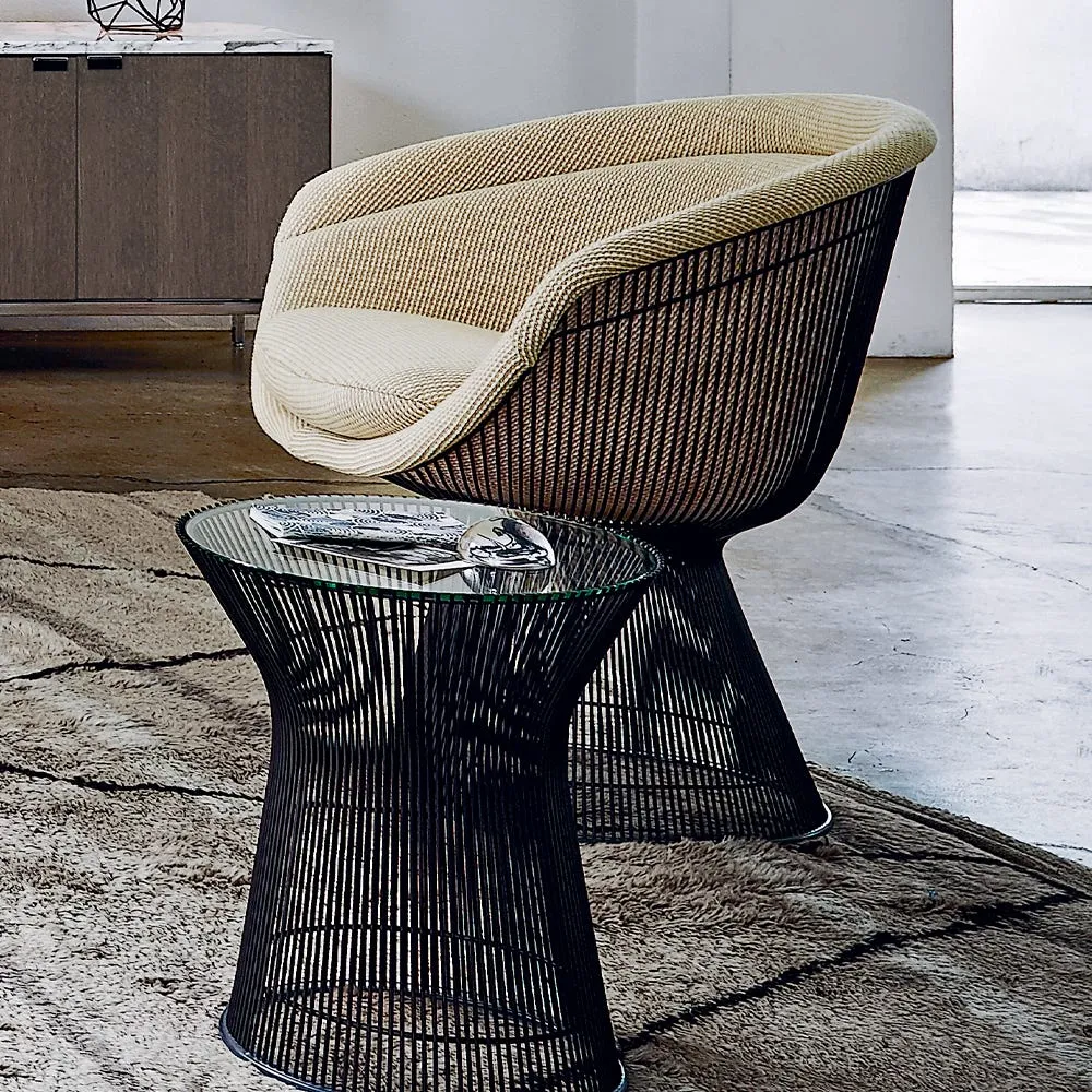 Knoll Platner Lounge Chair in Bronze and Eva Velvet 140 4