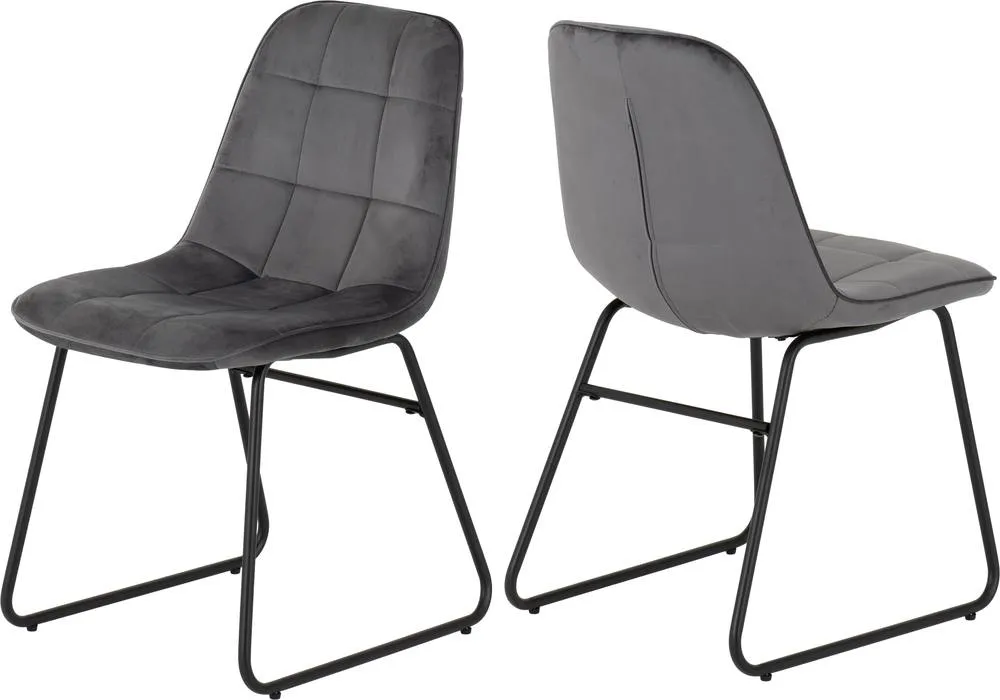 Seconique Marlow & Lukas Dining Set in Grey 6
