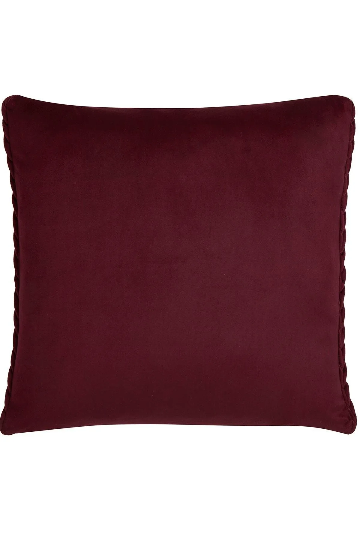 Laurence Llewelyn-Bowen 'Amory' Luxe Velvet Filled Cushion in Wine 3
