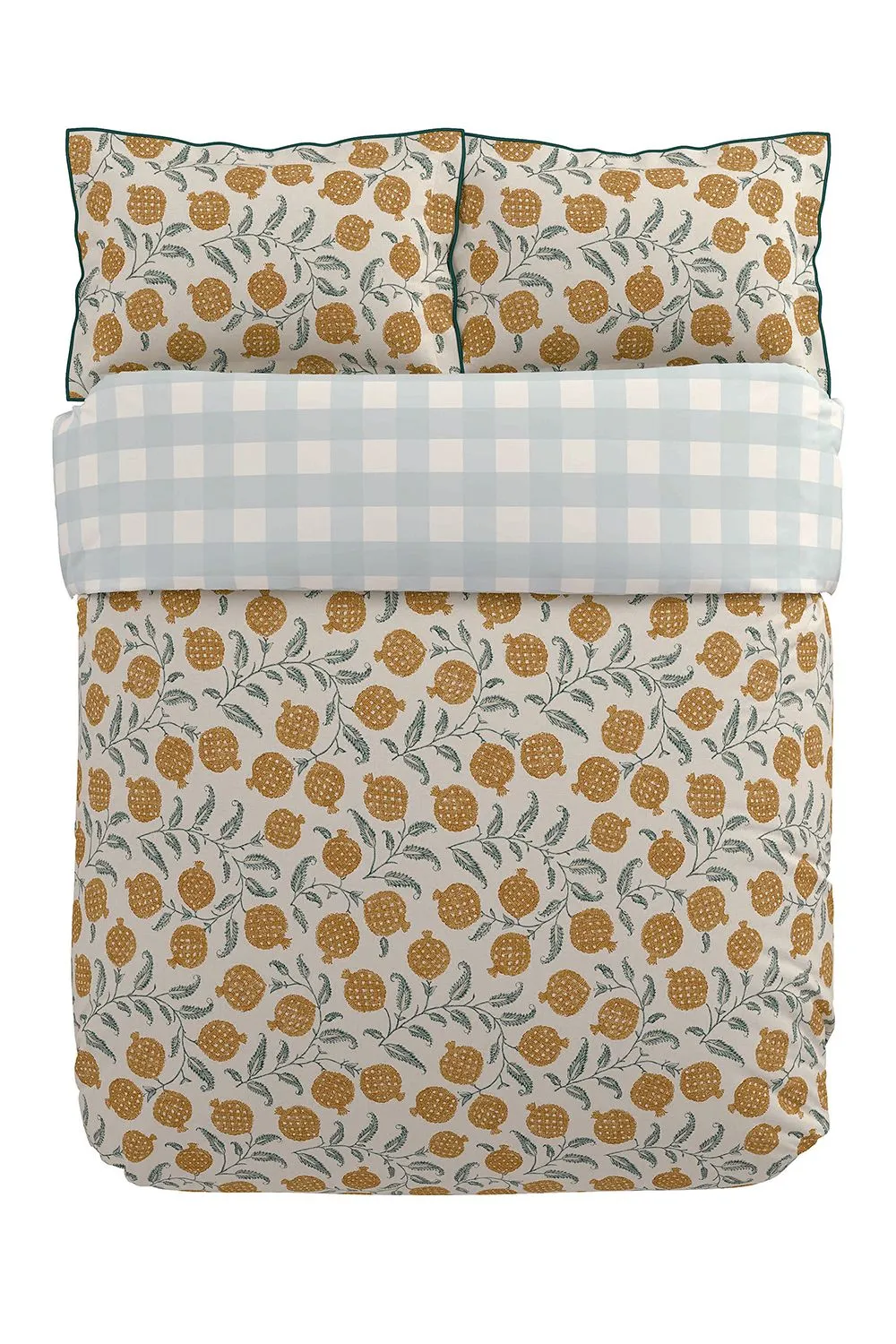 Sanderson 'Anaar' Cotton Duvet Cover Set in Light Beige 3