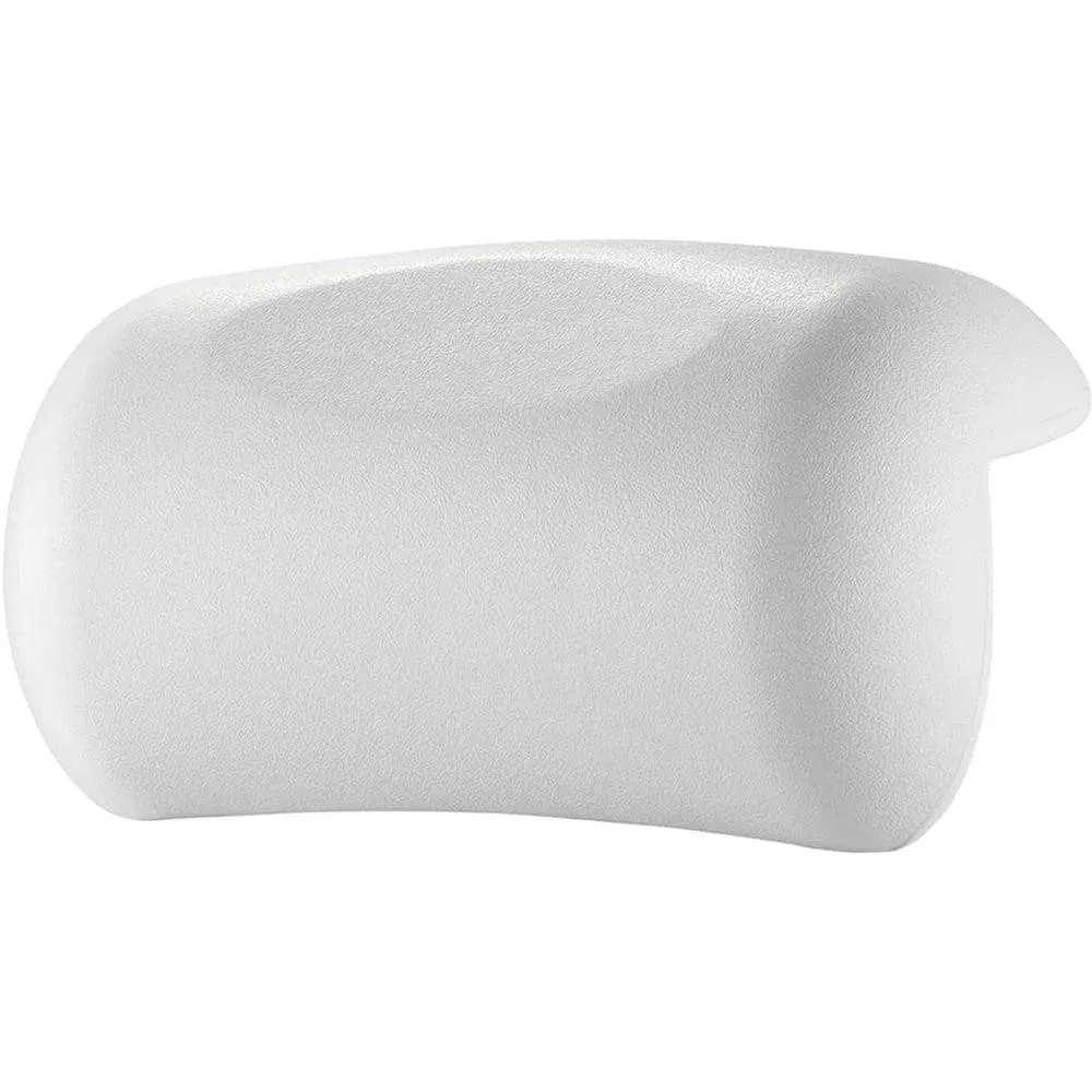 FLAVORA PU Bath Pillow Spa Head Rest Neck Back Support Portable in White