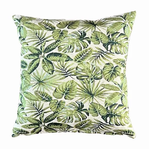 Daro Tapestry Palmer Green Square Cushion 2