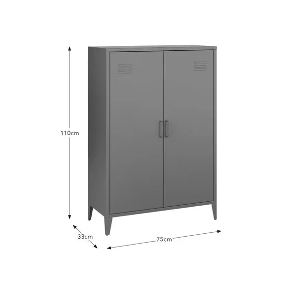 Helga Metal Tall Sideboard 6