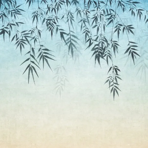 Ombre Leaf Wall Mural 5