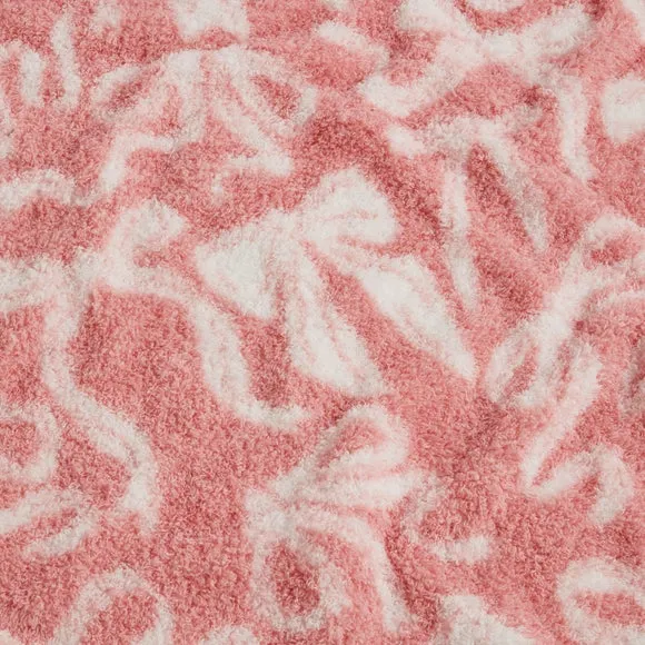 Pink Bows Fleece Blanket 2