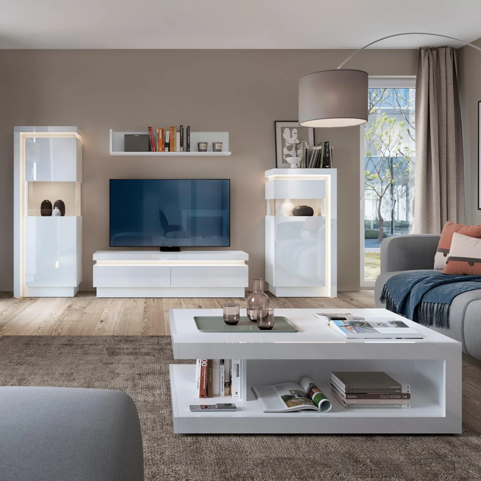 Furniture To Go Lyon Designer Coffee Table in White 4