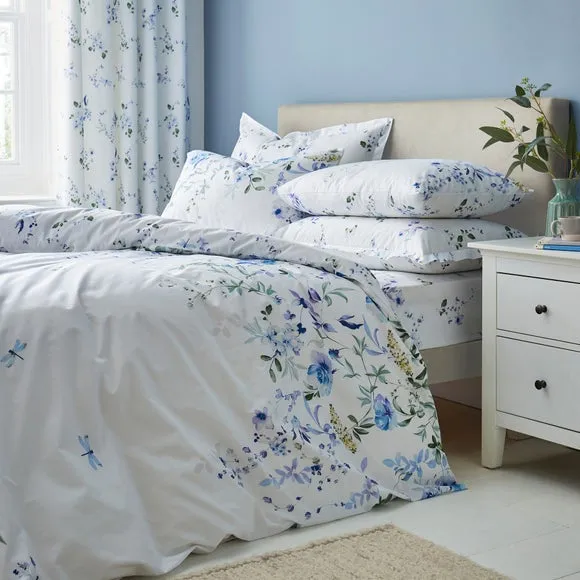 Nola Leaf Green Polycotton Flat Sheet 2