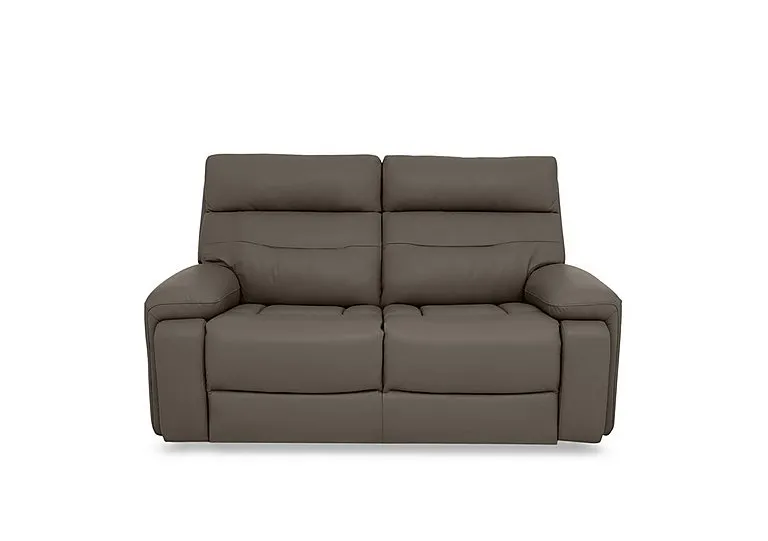 Cinemax Leather 2 Seater Sofa - Natural Olive