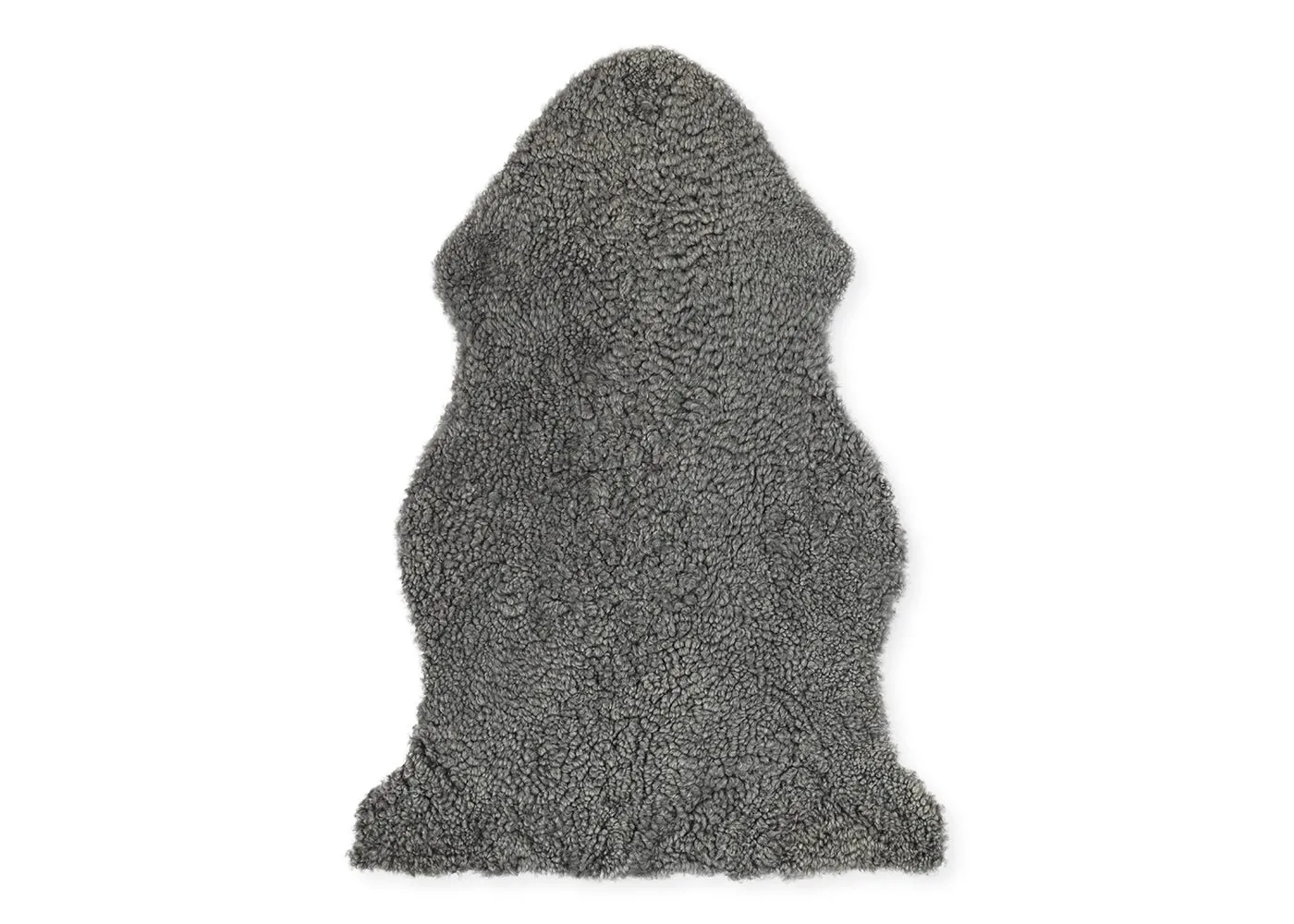 Natures Collection New Zealand Curly Sheepskin Light Grey 90 x 60cm 1
