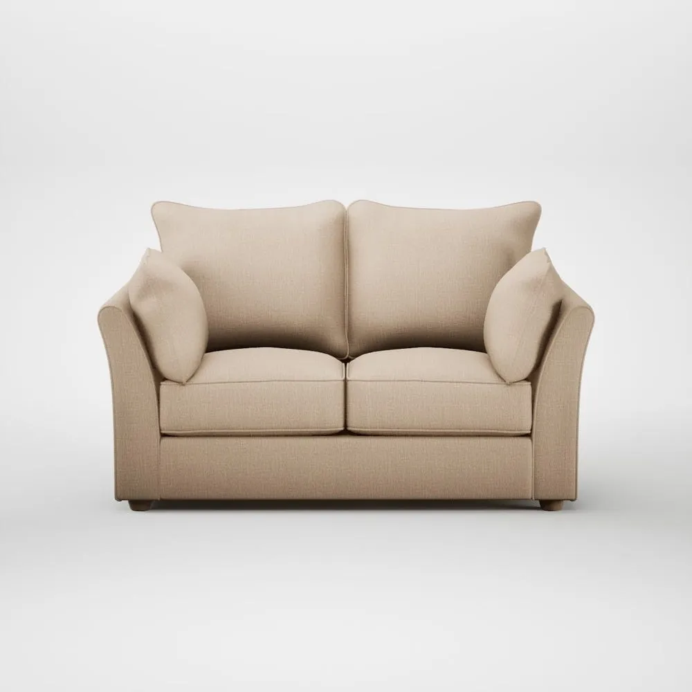 Heal's Tailor 2 Seater Sofa Smart Cotton Linen Rice Natural Feet 1