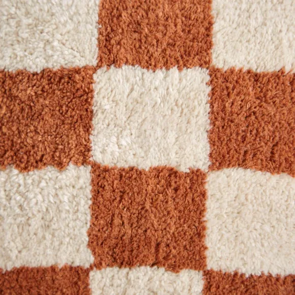 Artisan Checkerboard Butterscotch Cushion Cover 2