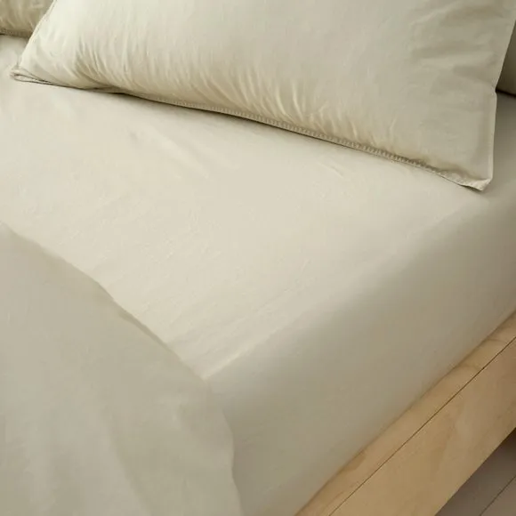 Soft Washed Cotton Fitted Sheet 1