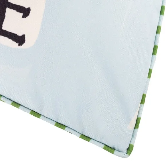 Mediterranean Olive Outdoor Square Cushion 5