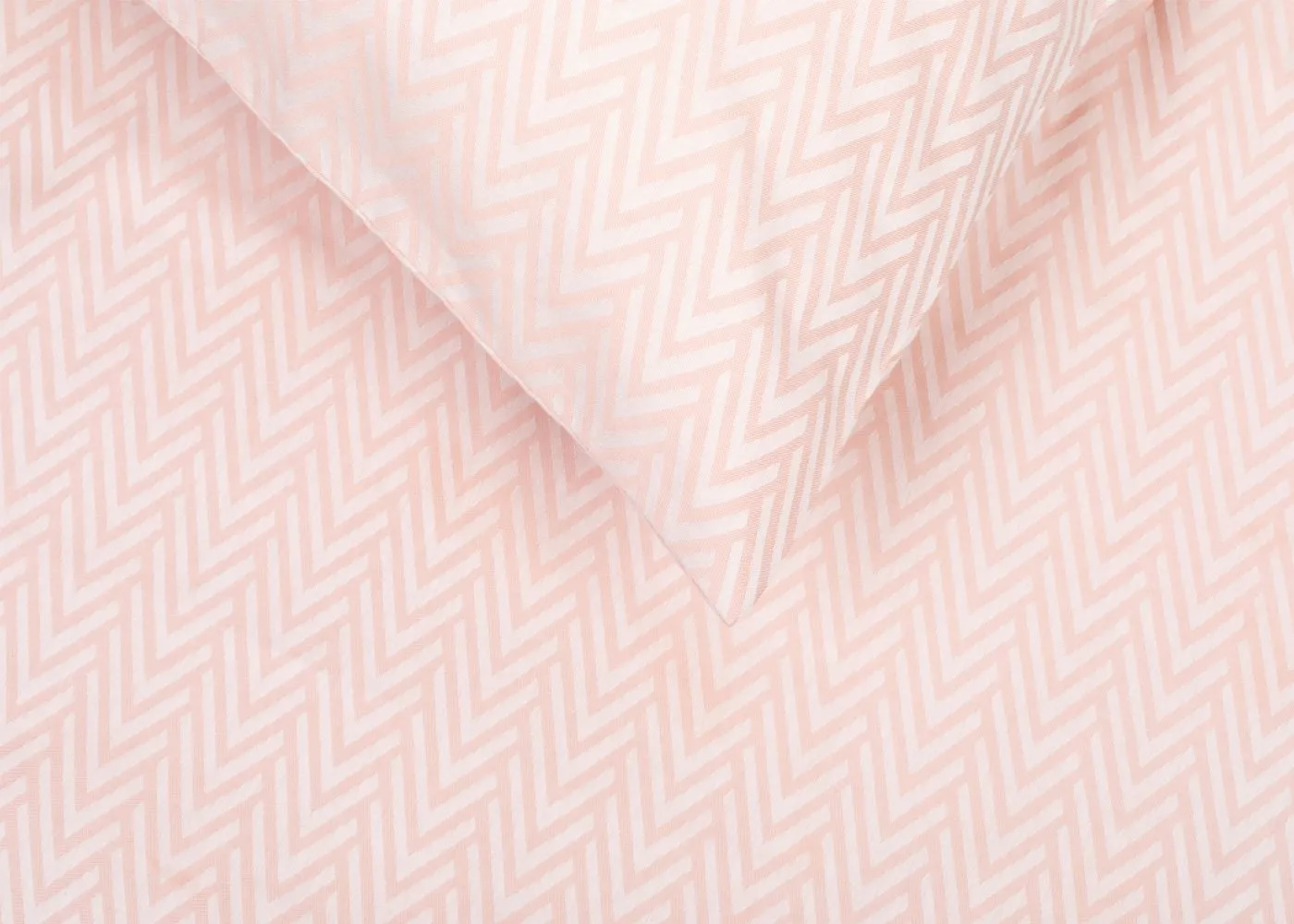Heal's Herringbone Blush Standard Pillowcase