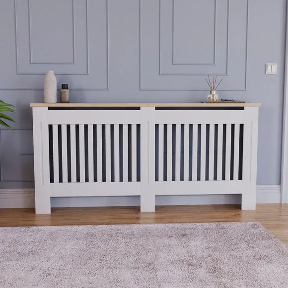 Return - Vida Designs Arlington Radiator Cover, X Large White 2