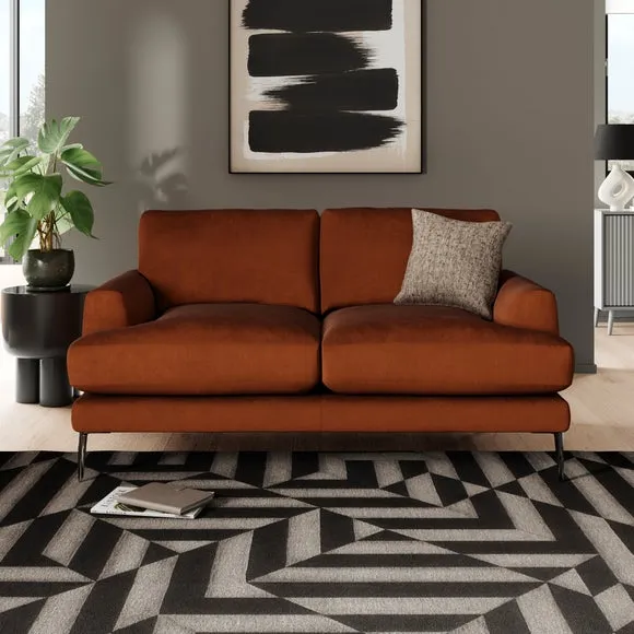 Lawson Matte Plush Velvet 2 Seater Sofa 1