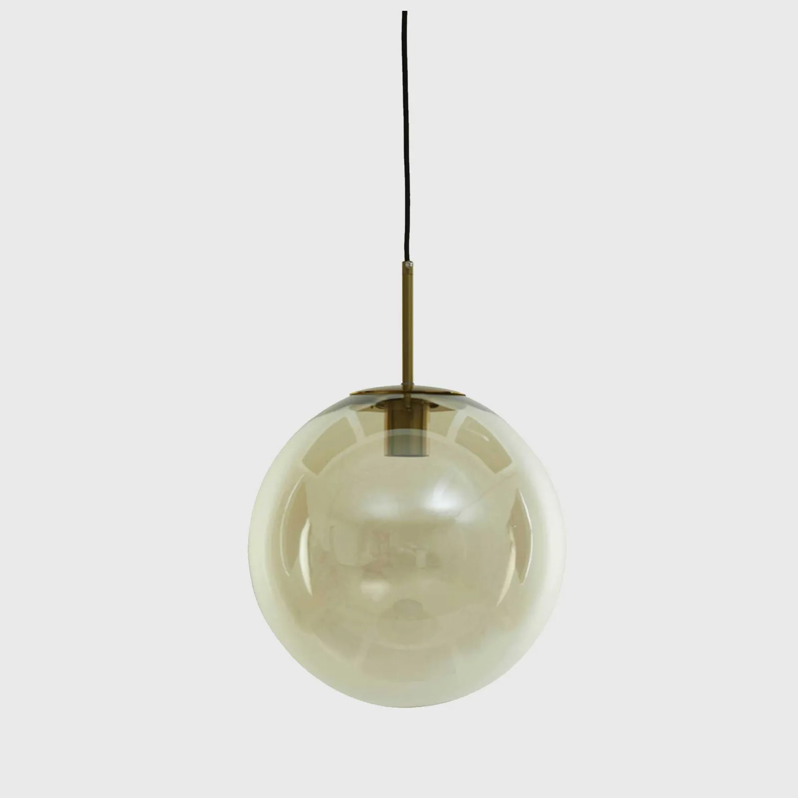 Smoked Amber Glass Pendant Light, Brown | Barker & Stonehouse