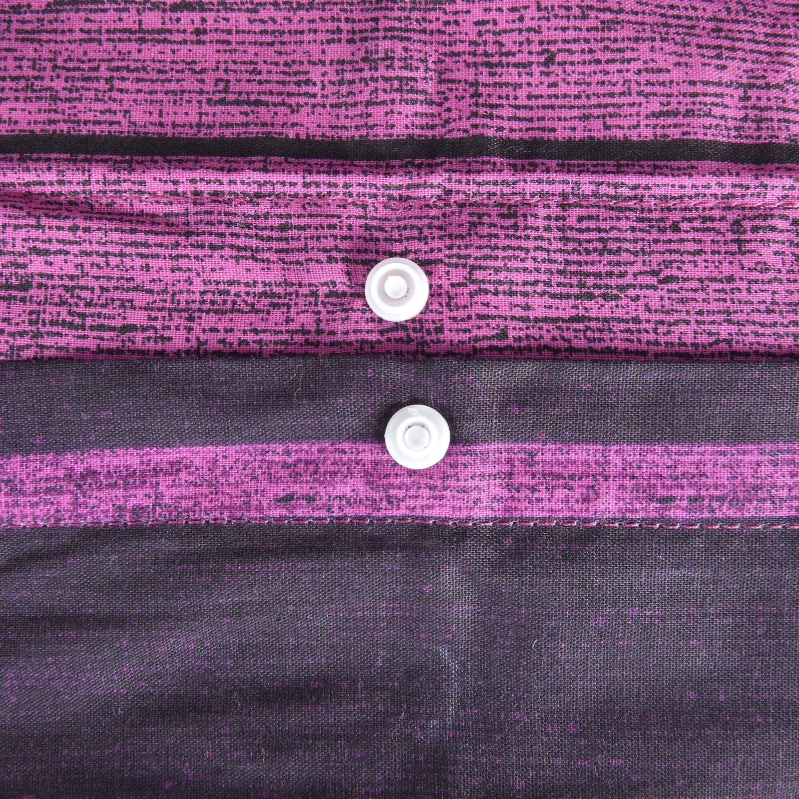 Smart Living Printed Reversible Polycotton Textured Stripe Duvet Cover With Pillowcases in Purple 5