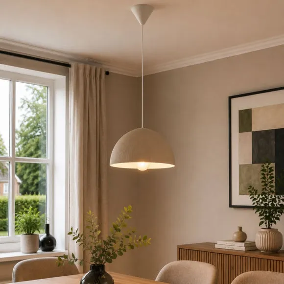 EGLO Gaetano Ribbed Adjustable Pendant Light
