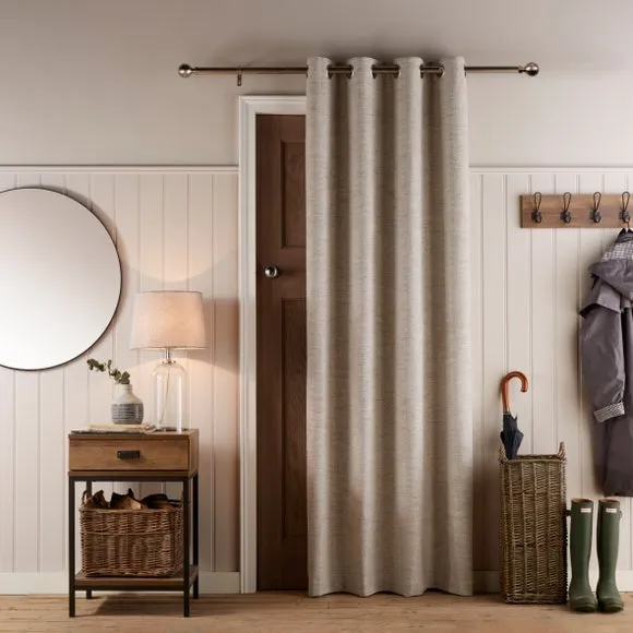 Churchgate Swithland Herringbone Eyelet Door Curtain