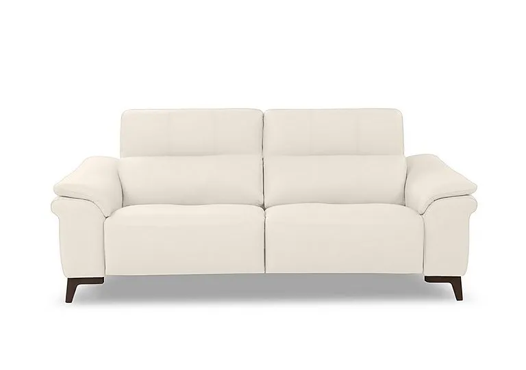 Marconi 3 Seater Leather Sofa - Torello Bianco Puro