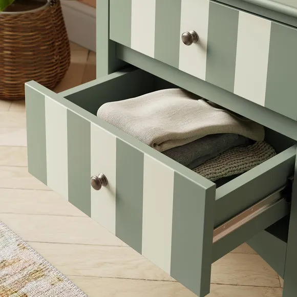 Beatrice Wide 2 Drawer Bedside Table 3
