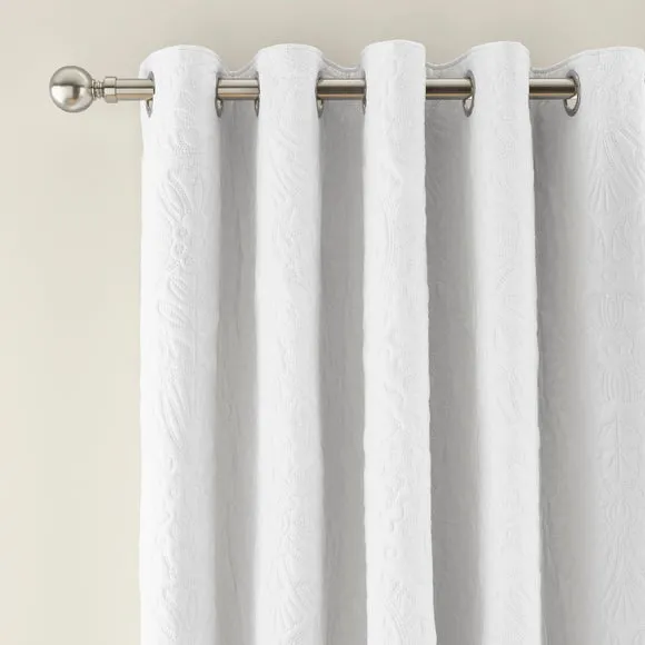 Hani Pinsonic Quilted Blackout Eyelet Curtains 1