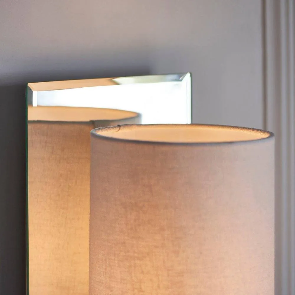 Netlighting 'PISA' Dimmable Stylish Contemporary Indoor Decorative Shade Wall Lamp in Silver 5