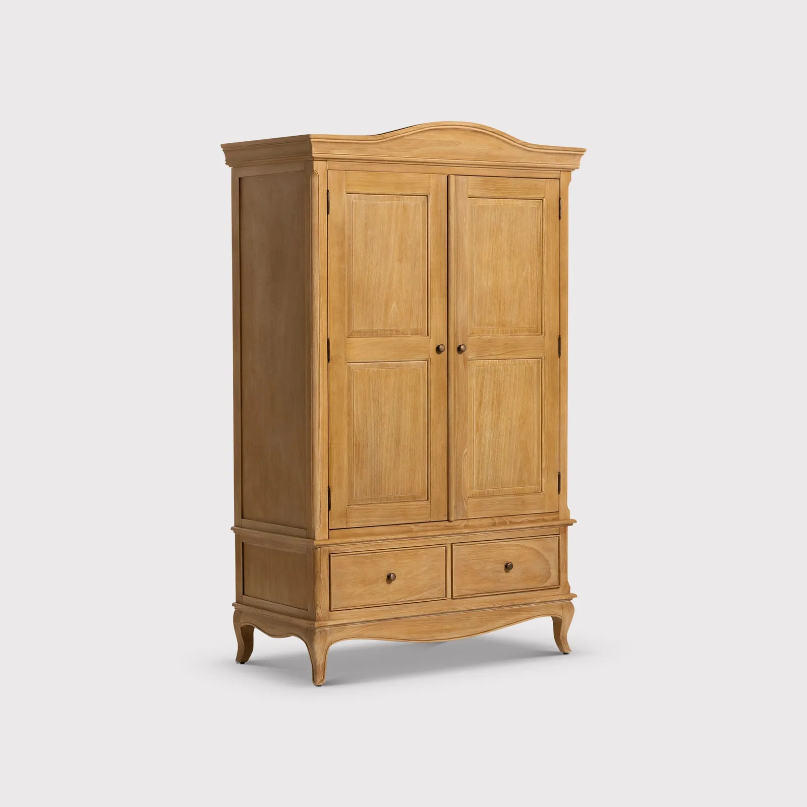 Cecile Double Wardrobe, Neutral Wood | Barker & Stonehouse