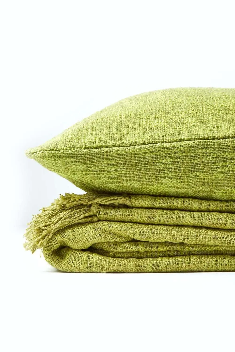 Homescapes Nirvana Cotton Cushion Cover in Green 5