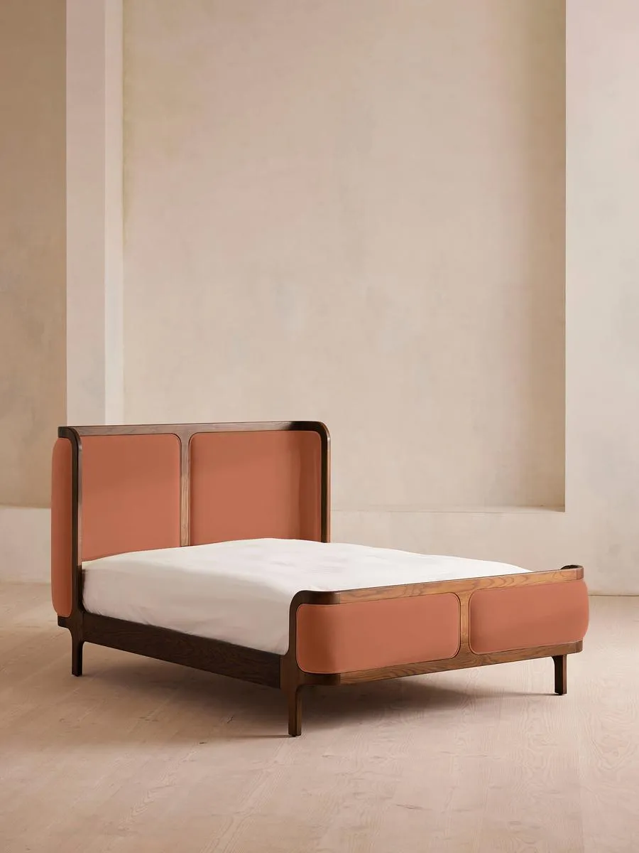Belsa Bed, Super king, Velvet, Antique Rose