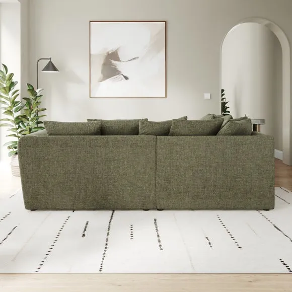 Blake Soft Texture Chenille Large Corner Sofa 3