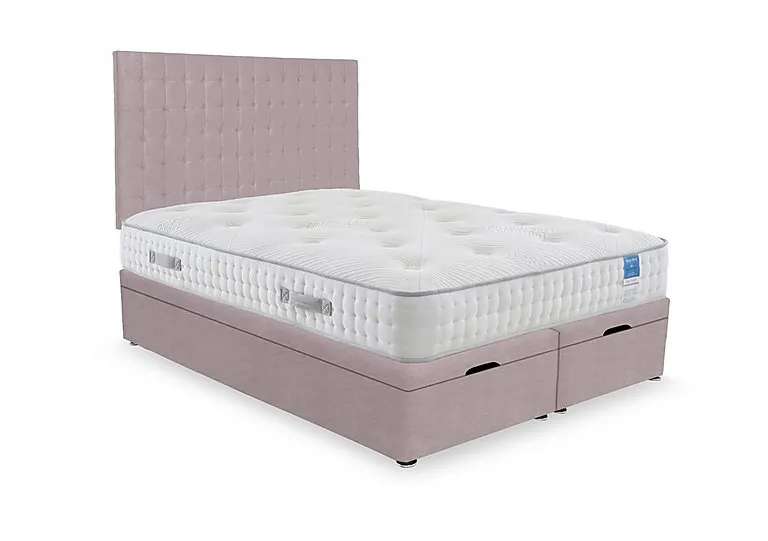 Ergo Deluxe End Lift Ottoman Divan Set - Super King - Plush Lilac