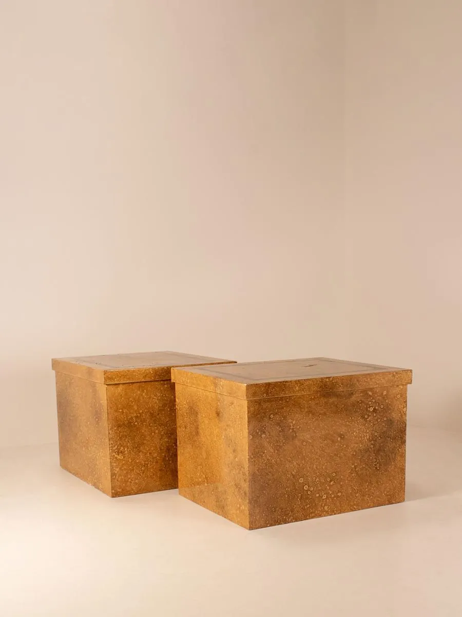 Vintage Pair of Mid Century Side Tables, France