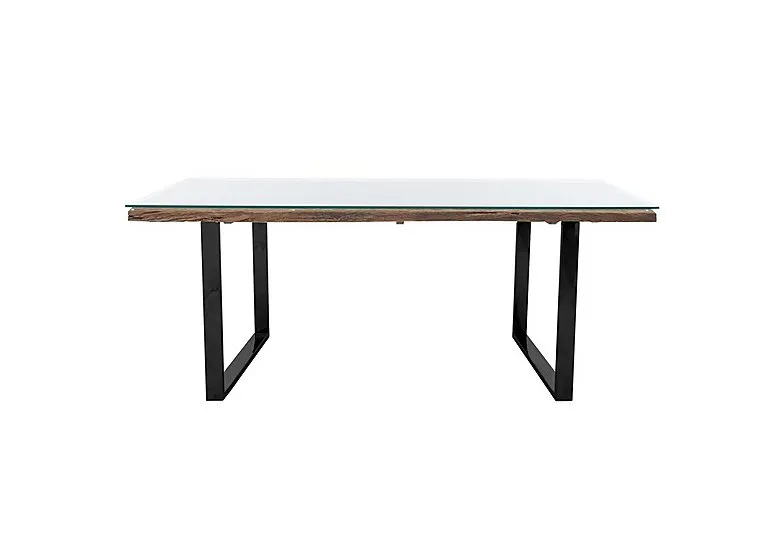 Noir Dining Table with U-Leg Base - 180-cm