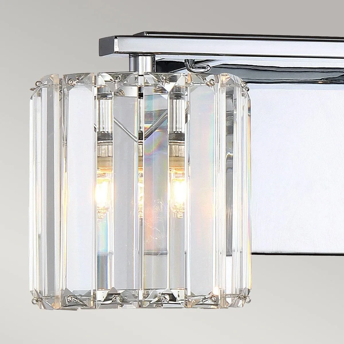 Netlighting Quoizel Divine Wall Lamp Polished Chrome IP44 in Grey 3