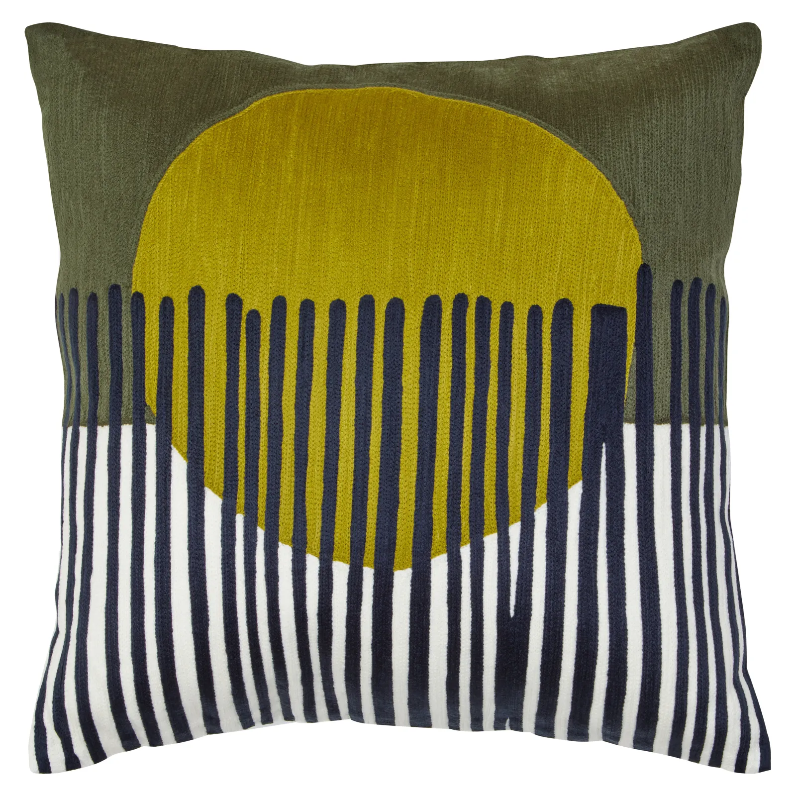 Orsina Bosie Ozella Green & White Cushion