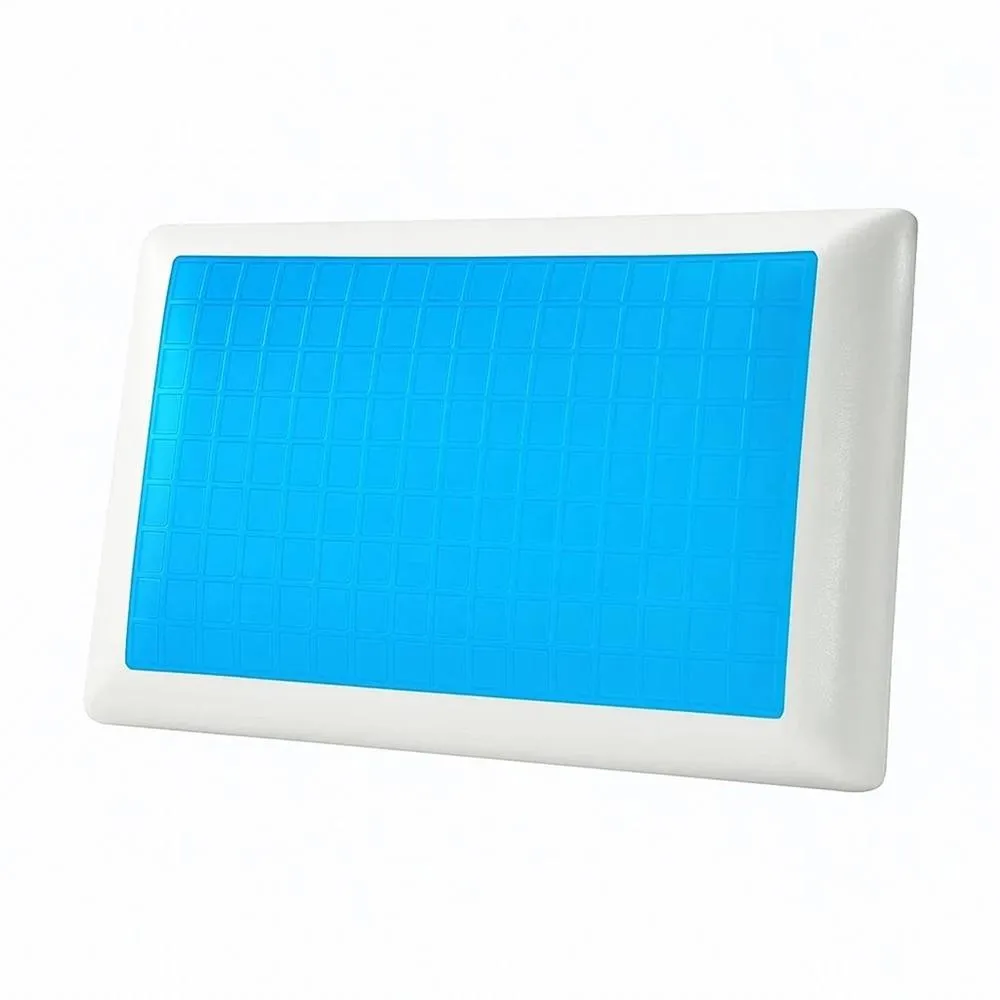 Nordara Memory Foam Gel Pillow Orthopedic Cooling Neck Back Support Firm UK in White