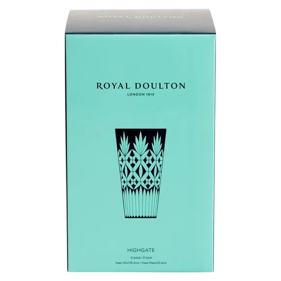 Royal Doulton Highgate Diamond Glass Vase 3