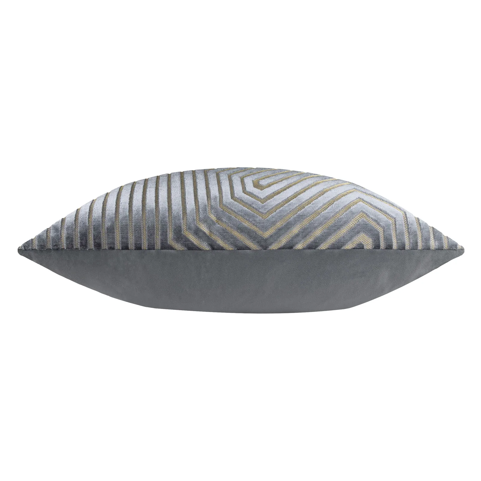 Paoletti Evoke Cut Velvet Cushion in Grey 4
