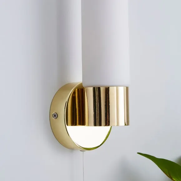 Porto Bathroom Wall Light Brass 4