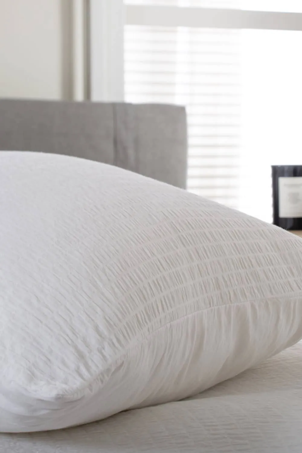 The Lyndon Company Tilly Texture Cotton Washed Duvet Set in White 3