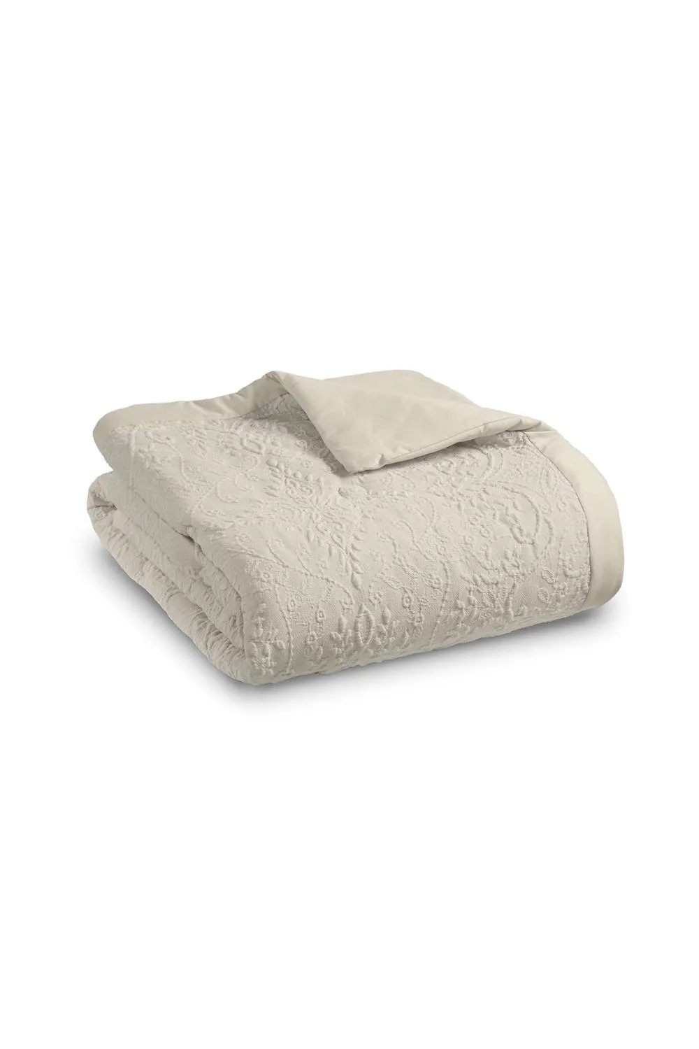 Catherine Lansfield 'Amelia Jacquard' Bedspread in Cream 4