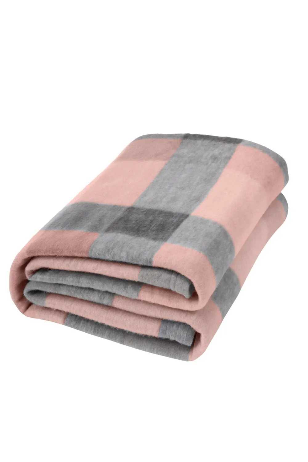 OHS Pack of 10 Printed Fleece Blanket Throw in Light Pink