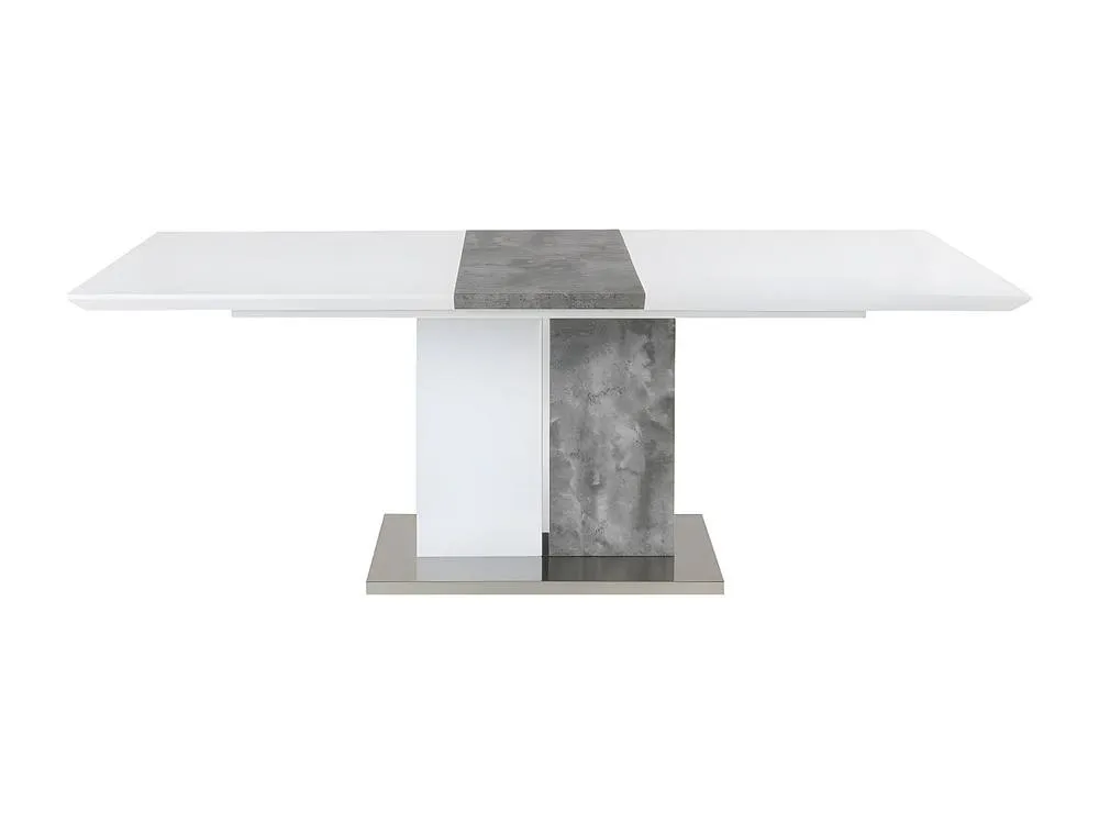 Vente-unique Extendable Dining Table - 6 To 8 Place Settings - MDF - Colours: in Grey 2