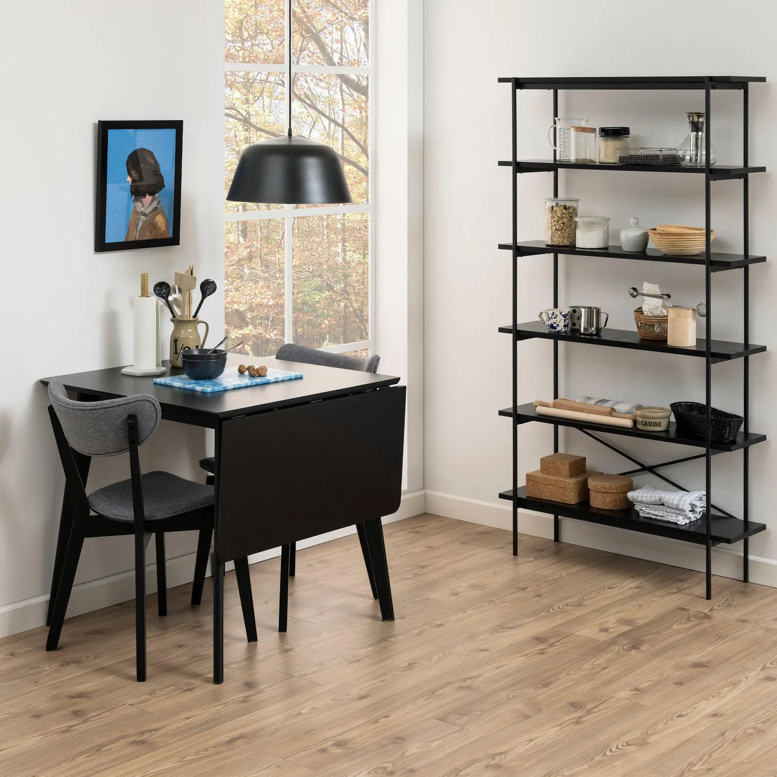 Furniture To Go Roxby Extending Dining Table 80-120cm in Black 6