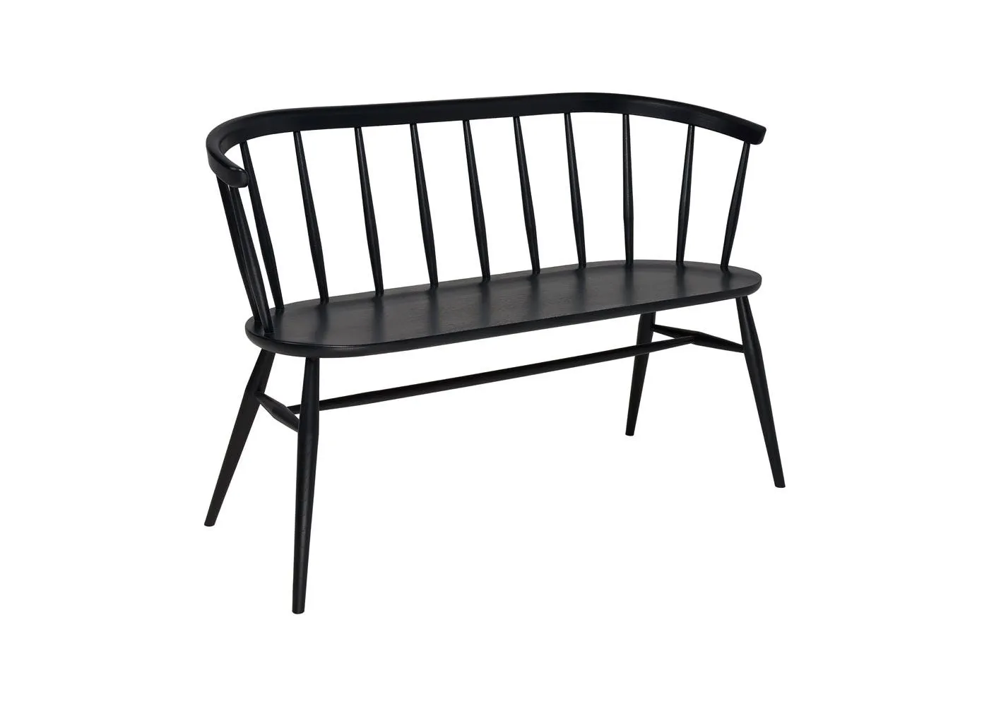 Ercol Heritage Loveseat Black Oak
