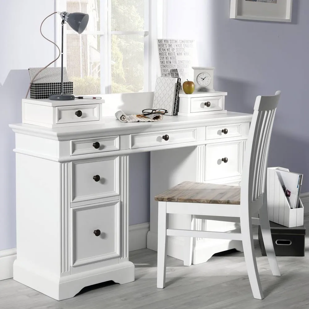 Statement Furniture Gainsborough Dressing Table with Extension Drawers in White