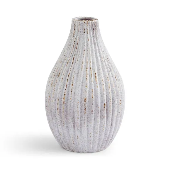 Ribbed Stone Bottle Vase 3